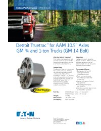 Detroit Truetrac for AAM 10.5 axles GM 3/4 and 1 ton truck (GM 14 bolt)